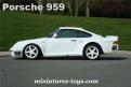 La Porsche 959 blanche miniature Artin pour circuit slot-racing au 1/43e