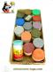 Un lot de 27 pots de peintures anciens des marques Humbrol et Heller