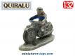 La moto miniature avec motard par Quiralu au 1/32e