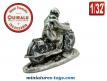 La moto miniature avec motard par Quiralu au 1/32e