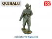 La figurine en métal du soldat français des années 1940 par Quiralu au 1/32e