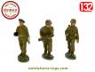 Les trois figurines métal de soldats français années 1950 par Quiralu au 1/32e