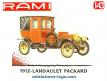 La Landaulet Packard de 1912 miniature par Rami au 1/43e