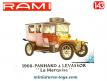 La Panhard Levassor La Marquise de 1908 miniature par Rami au 1/43e
