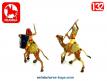 Un lot de 2 figurines de chameliers égyptiens de pharaon par Reamsa au 1/32e