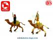 Un lot de 2 figurines de chameliers égyptiens de pharaon par Reamsa au 1/32e