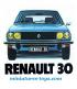 La Renault 30 TS bleue en miniature de Norev Jet-car au 1/43e
