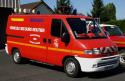 Le Renault Master secours routiers Bemaex pompiers miniature de Solido en boite