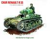 Le char français Renault R35 en 1940 miniature de Solido au 1/50e