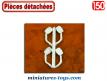 Les quatre rétroviseurs rectangulaires pour camions miniatures au 1/50e