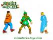 Lot de 3 figurines sur le thème de Robin des bois au 1/32e incomplètes