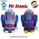 Le robot jouet de style ancien Mr Atomic Cragstar en métal