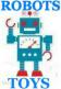 Le robot jouet Lilliput de style ancien vintage reproduit en métal