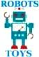Le petit robot jouet rouge de style ancien vintage reproduit en métal