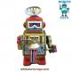 Le robot tambour mécanique jouet en métal de style vintage 