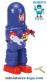 Le robot jouet Robby a visage d'enfant de style ancien vintage reproduit en métal