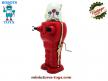 Le robot rouge en métal Space Trooper de style ancien du film Planète interdite