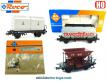 Un duo d'attelages courts Roco n°4596 pour trains électriques miniatures au H0