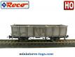 Le wagon tombereau ouvert gris SBB CFF miniature par Roco au H0 HO