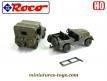 Le duo de Jeep CJ7 militaires incomplètes en miniatures par Roco au 1/87e HO