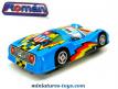 La Porsche 906 Carrera bleue en miniature jouet par Roman au 1/38e à réparer