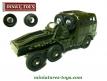 Lot de 2 roues de secours bombées pour Berliet T6 porte char Dinky Toys