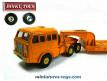 2 roues de secours creuses pour le Berliet T6 porte char miniature Dinky Toys