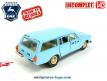 Une voiture miniature Gaz Volga Taxi russe en miniature incomplète au 1/43e