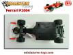 La Ferrari F2004 miniature pour circuit électrique Scalextric au 1/36e