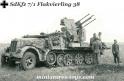 Le semi chenillé SdKfz 7/1 Flakvierling 38 miniature de Corgi au 1/50e 