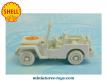 La Jeep Willys blanche publicitaire Shell en miniature au 1/38e incomplète