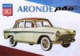 La Simca Aronde P60 rouge en miniature par Norev au H0 HO 1/86e