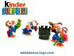 Un ensemble de 4 Sir condors en figurine plastique par Ferrero Kinder Surprise