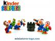 Un ensemble de 4 Sir condors en figurine plastique par Ferrero Kinder Surprise