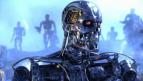 Le robot jouet cyborg Terminator en métal et plastique style Toys vintage