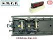 La voiture fourgon Postes court a bogies miniature de SMCF au HO