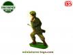 Une figurine en métal d'un fantassin de l'armée française repeint au 1/32e