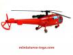 Un hélicoptère Alouette III du secours aérien en miniature par Solido au 1/50e