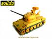 Le bloc radar complet en plastique brun des chars AMX 13 et AMX 30 Solido sable