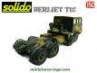 Le Berliet T12 semi porte char en miniature de Solido au 1/50e incomplet