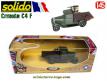 Le Citroën C4 F 1940 porte mitrailleuse Hotchkiss en miniature de Solido au 1/45e