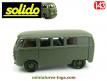 Le Combi Volkswagen militaire en miniature de Solido au 1/43e incomplet