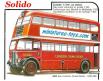 L'autobus anglais AEC rouge a impérial Londonien miniature de Solido au 1/50e