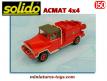 L'Acmat 4x4 CCFM des marins pompiers en miniature par Solido au 1/50e