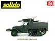 Un Half-track US T19 obusier en miniature militaire Solido au 1/50e