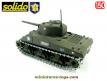 Le char français Sherman M4 A3 en miniature militaire Solido au 1/50e