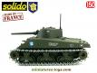 Le char français Sherman M4 A3 en miniature militaire Solido au 1/50e