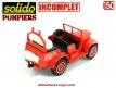 Le Dodge 4x4 WC56 dévidoir pompiers Solido en miniature au 1/50e incomplet