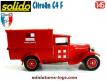 L'ambulance Citroën C4 F tôlé pompiers miniature de Solido au 1/45e