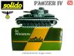 Le char Panzer IV F1 gris canon court en miniature de Solido au 1/50e